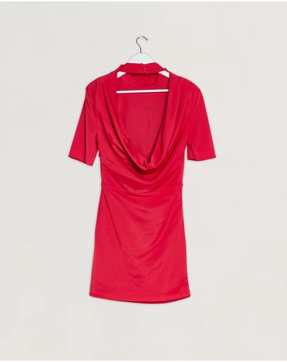 Revibe - Repaired Rebecca Vallance Carmine Mini Dress - AU 14