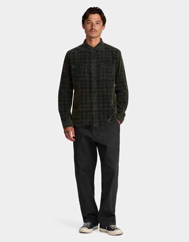RVCA - Mens Artifice Cord Long Sleeve Shirt