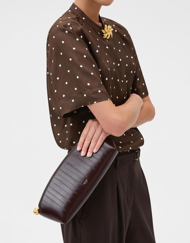 Oroton - Naia Textured Clutch