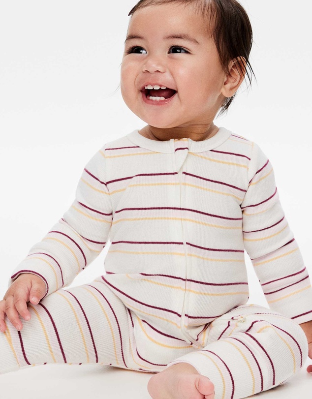 Cotton On Kids - Growie Long Sleeve Zip Romper
