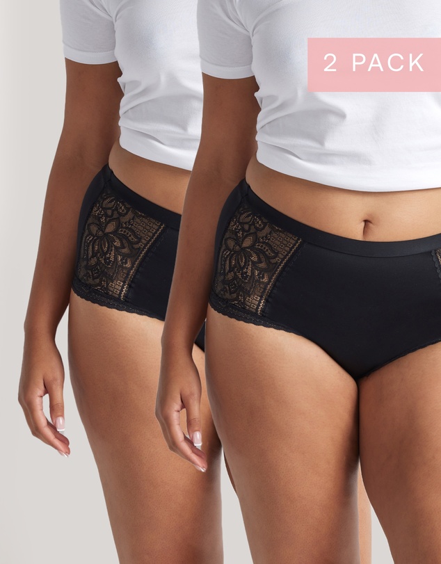 Kayser - 2 Pack Elevated Lace & Micro Full Brief