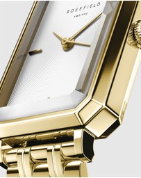 Rosefield - The Octagon XS - Gold Tone Watch and Snake Bracelet Set