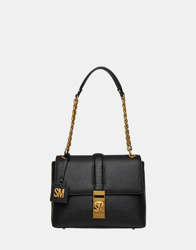 Steve Madden - BPatts-E Black Gold Handbag