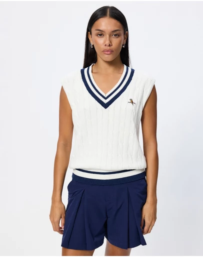 Walker Golf Things - Classic Cable Knit Vest