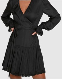 Belle & Bloom - Wild Flower Embroidered Wrap Dress