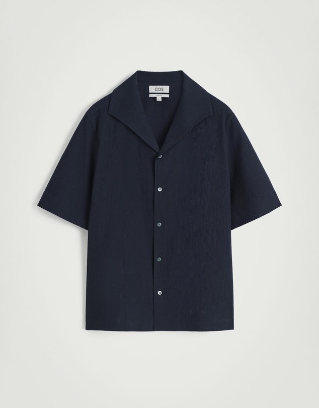 COS - Camp-Collar Seersucker Shirt