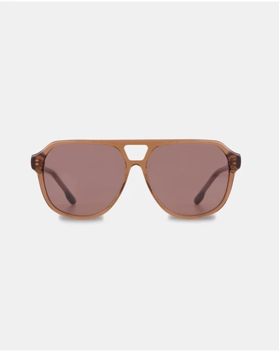 SABEN - Marlo Sunglasses Sheer Brown