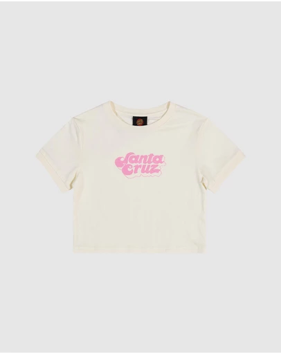 Santa Cruz - Groovy Stack Front Short Sleeve Baby Tee - Teens