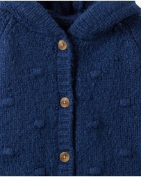 Cotton On Kids - Organic Knit Hooded Cardigan