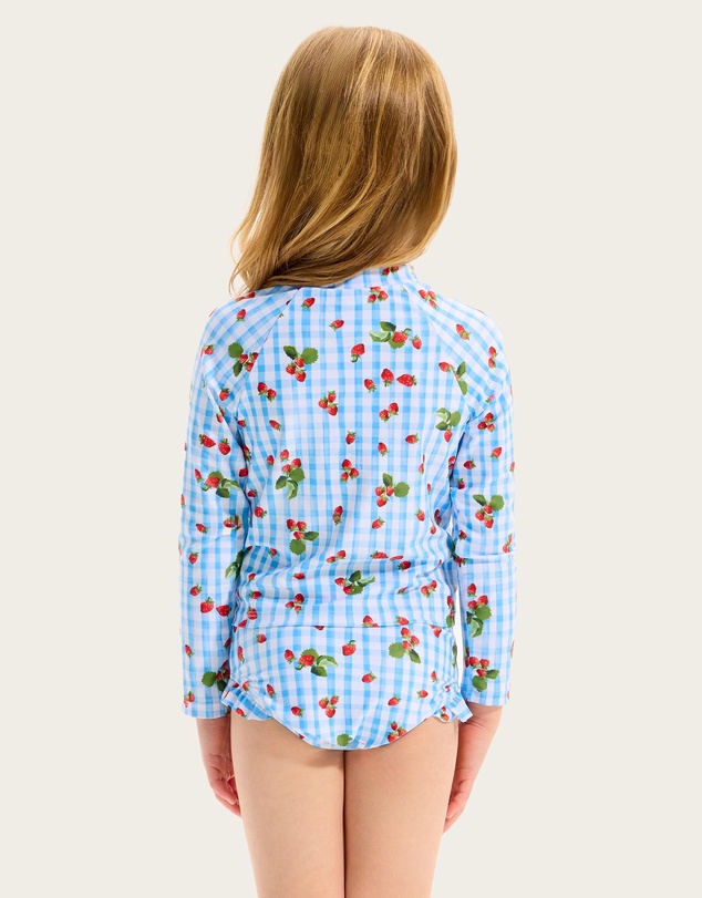Seafolly - Beach Picnic Frill Rashguard Set - Kids