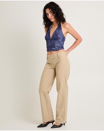 Insight - Newspaper Halter Top