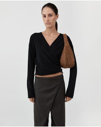 St. Agni - Suede Large Bon Bon Bag