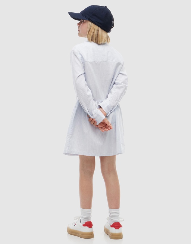 Tommy Hilfiger - Essential Patch Pocket Oxford Shirt Dress - Kids
