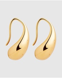 Najo - Eau Yellow Gold Earrings