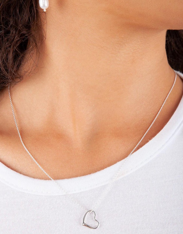 Lovisa - Sterling Silver Heart Pendant Necklace