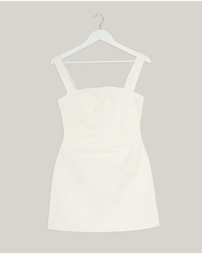 Revibe - Repaired Shona Joy Lani Draped Mini Dress - AU 8