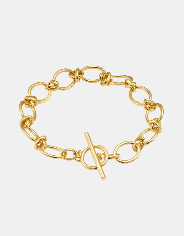 Zoe Olivia - 14K Gold Vermeil Linked T-Bar Bracelet