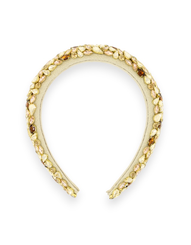 Morgan & Taylor - Camellia Headband in Gold