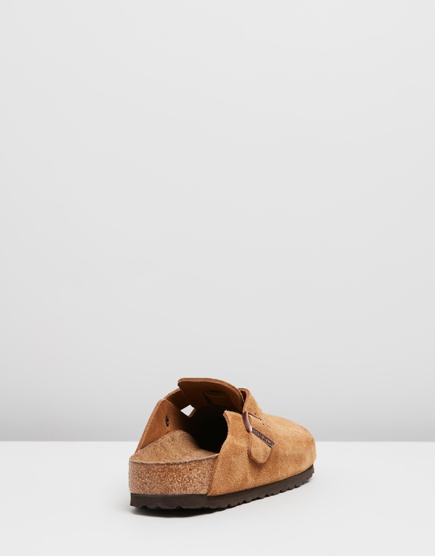 Birkenstock - Boston Soft Footbed Suede Narrow - Women's