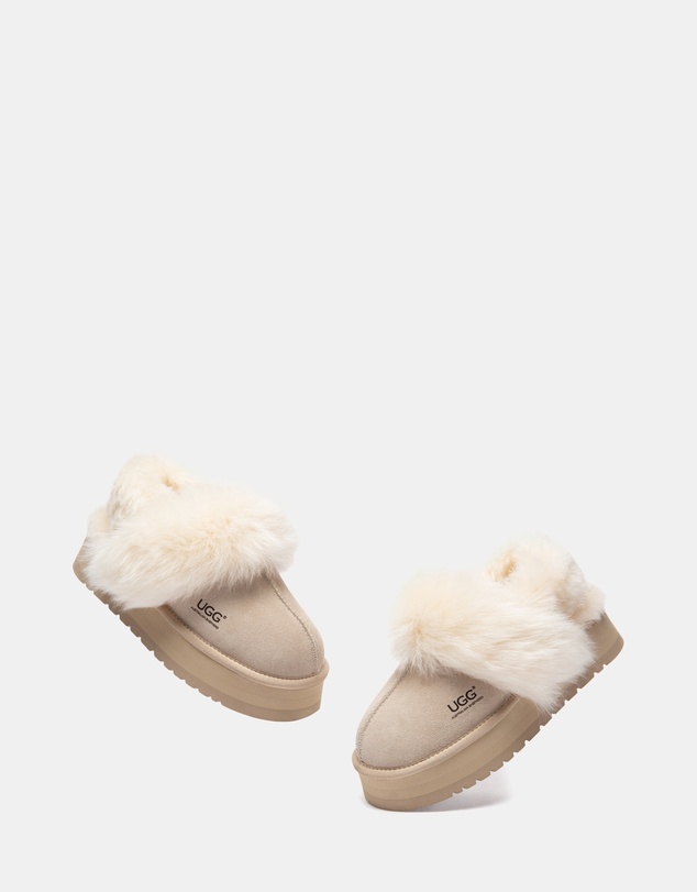 EVERAU - Australian Shepherd Ugg Nordell Cow Suede Upper House Shoes