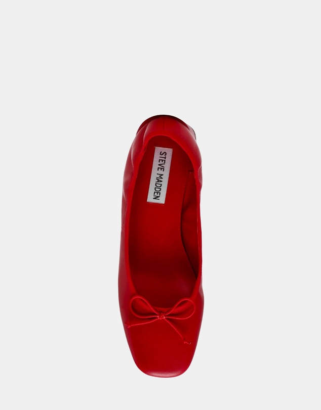 Steve Madden - Pricilla Red Leather Heels