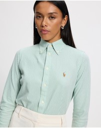 Polo Ralph Lauren - Striped Knit Oxford Cotton Shirt - ICONIC EXCLUSIVE
