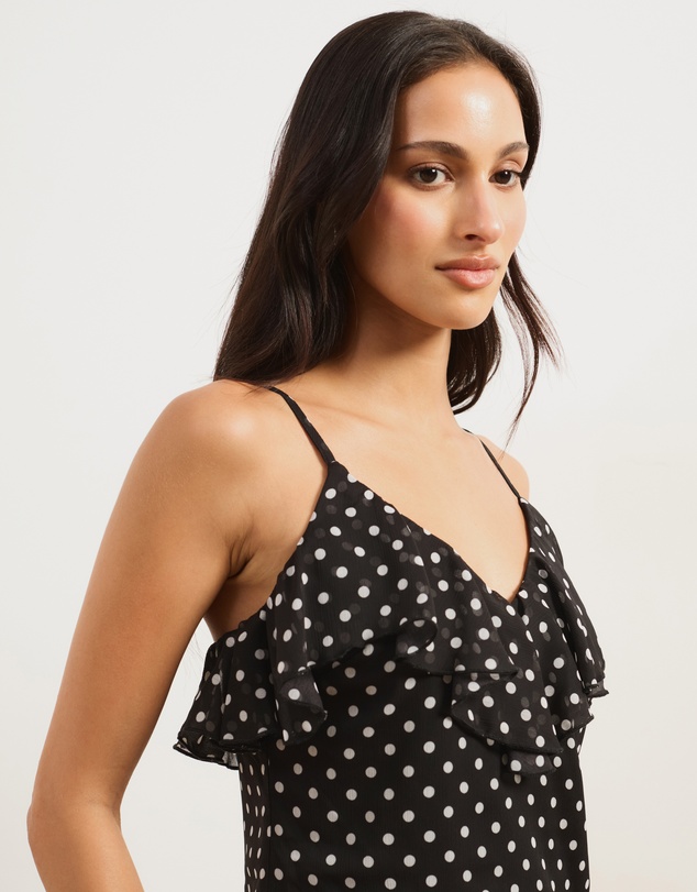 Atmos&Here - Coco Printed Ruffle Camisole