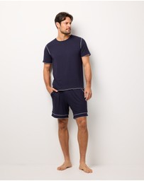 Wanderluxe Sleepwear - Nox TENCEL Modal Boxer Shorts & T-Shirt
