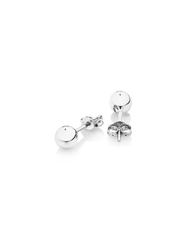 Michael Hill - 5mm Ball Stud Earrings in 10kt White Gold