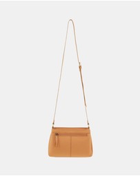 Pierre Cardin - Pierre Cardin Leather Pleated Design Crossbody Bag