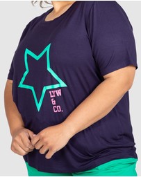 Love Your Wardrobe - LYW & Co Star Print Tee
