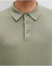 Country Road - Australian Cotton Blend Silk Button Polo