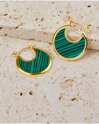 Pastiche - Green Shadow Earrings