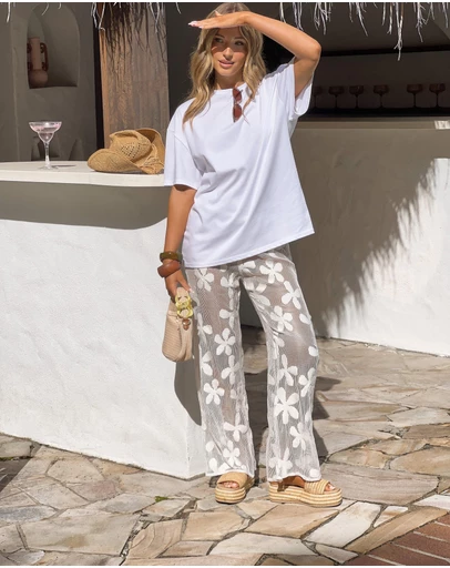 Beginning Boutique - Montague White Pants