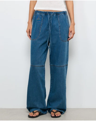 AERE - Kyra Denim Twill Pants