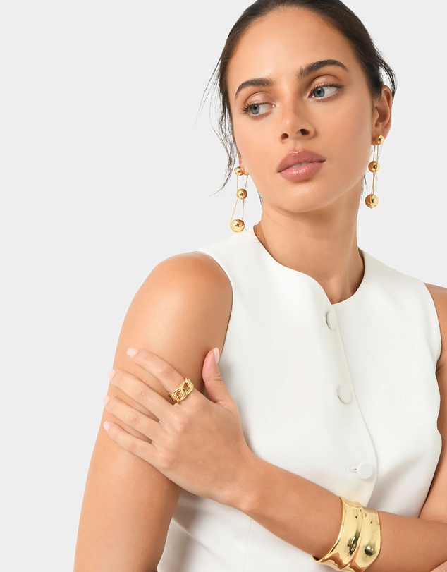 Forcast - Eva Gold Drop Earrings