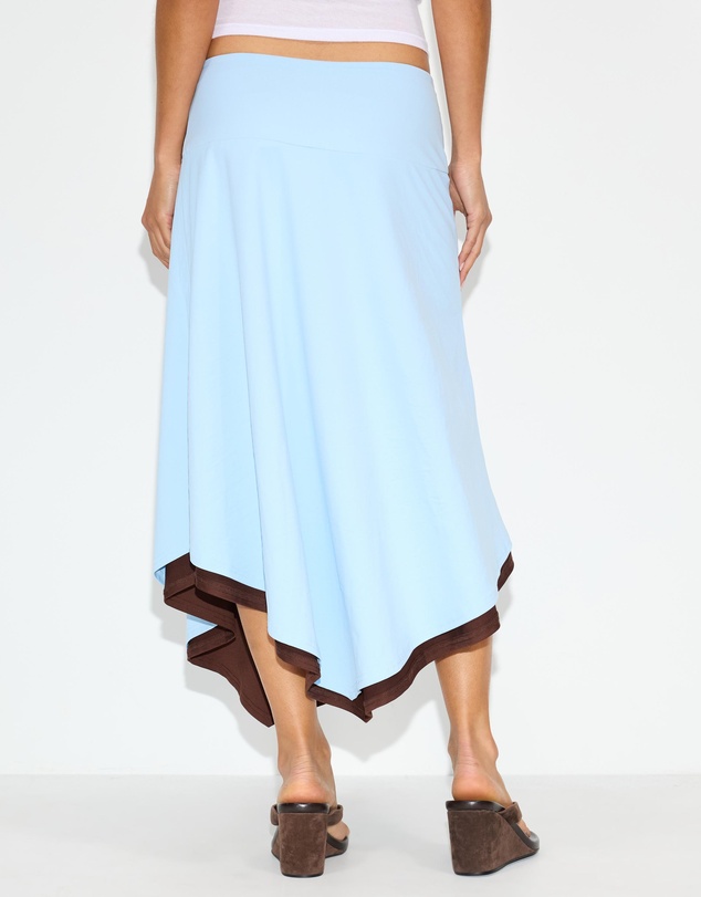 Dazie - Vacay Reversible Jersey Midi Skirt