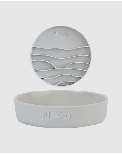Lilly + Dash - Cat Food Water Bowl & Insert Combo