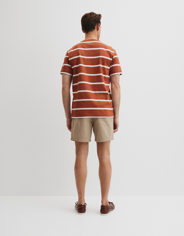 Country Road - Australian Cotton Cr Logo Stripe T-shirt