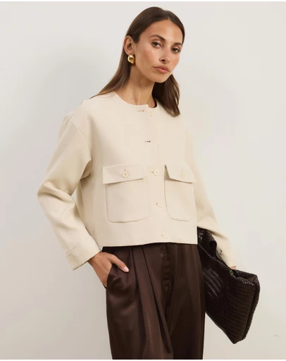 Atmos&Here - Sorelle Cropped Tailored Jacket