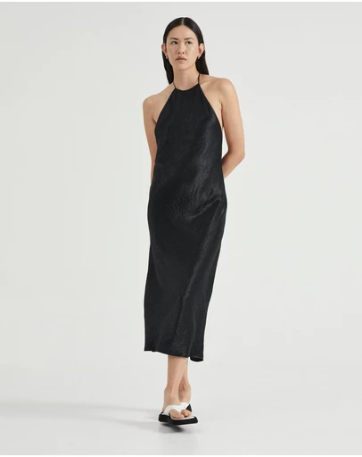 Third Form - Crush Bias Halter Dress