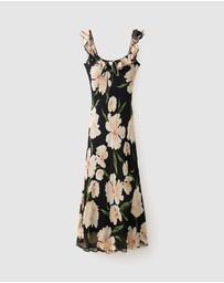 M.N.G - Floral-Print Dress With Ruffle Detail