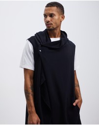Surrounded By Ghosts - The Mercury French Terry Hooded Sleeveless Cardigan