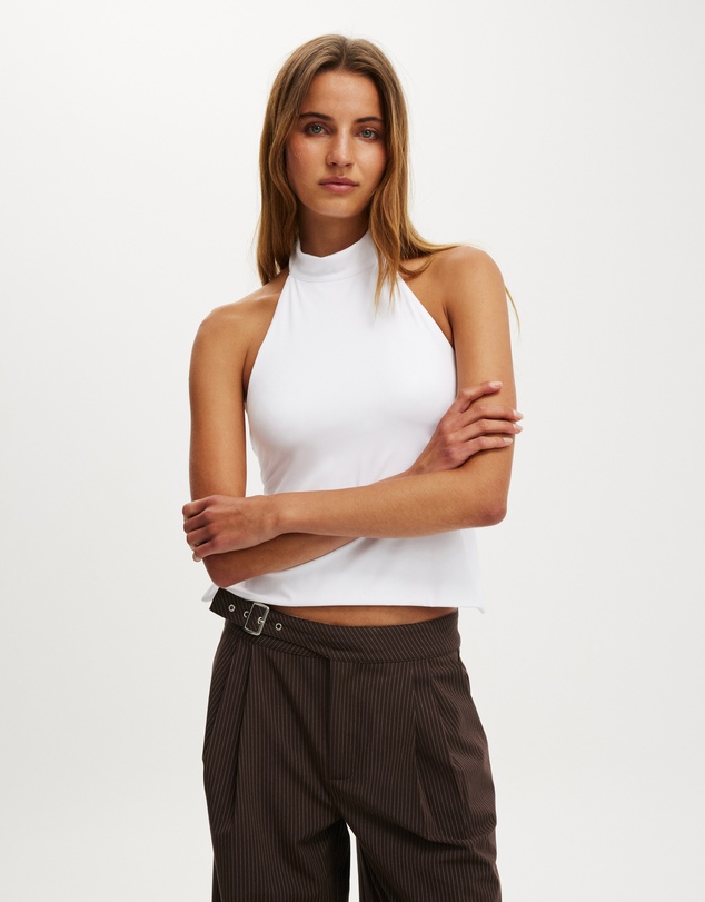 Cotton On - Hold Me Halter Twist Back Top