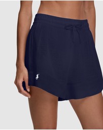 Polo Ralph Lauren - Organic Cotton & Linen High Waist Beach Short
