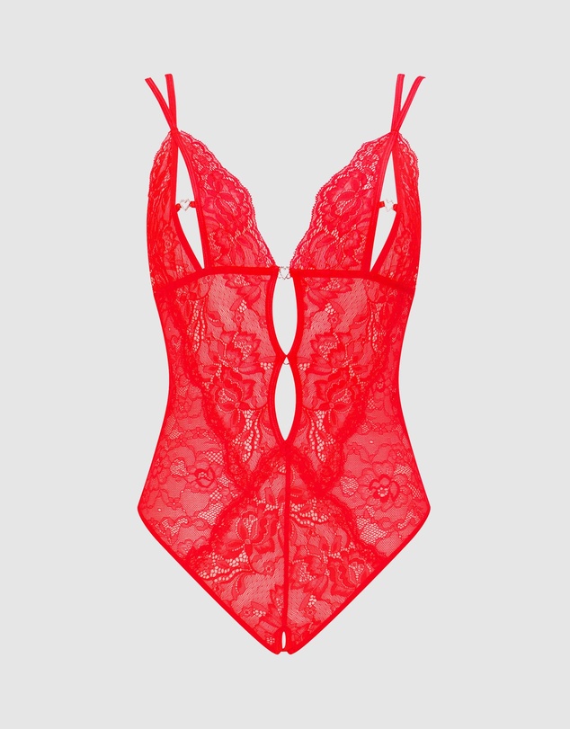 Ann Summers - Diamond Heart Crotchless Bodysuit