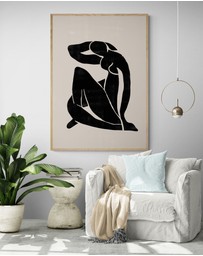 Inka Arthouse - Black Nude by Henri Matisse Art Print