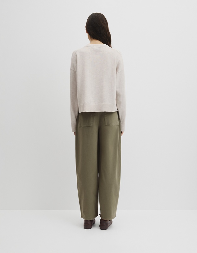 Country Road - Cotton Linen Crew Neck Knit