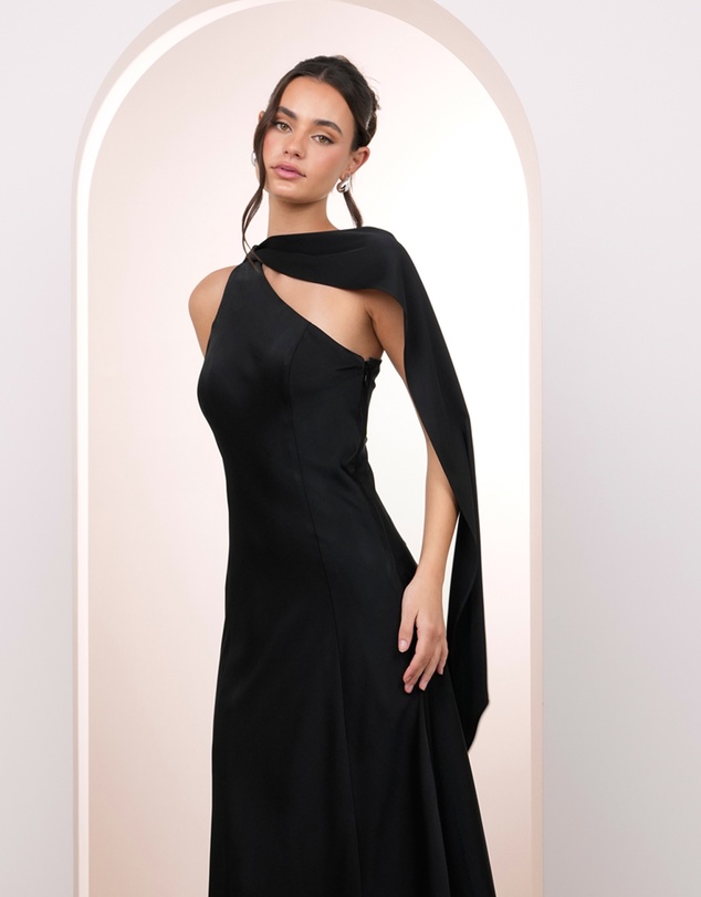 Pilgrim - Kyra One Shoulder Drape Dress