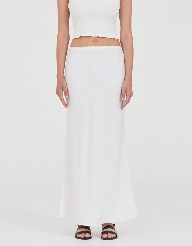 FRIEND of AUDREY - Carlton Linen Bias Skirt